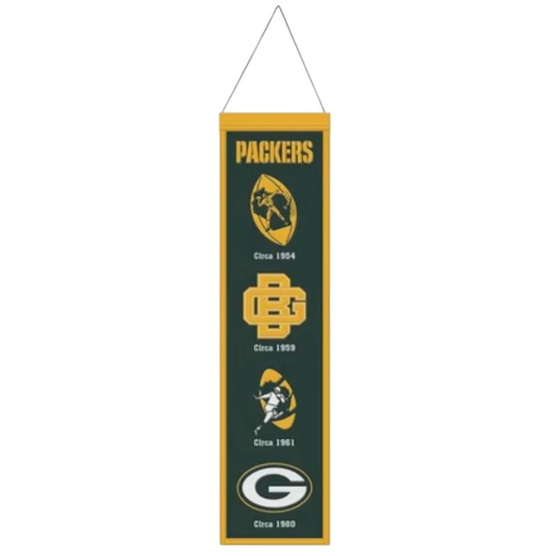 Green Bay Packers 8" x 32" Heritage Banner