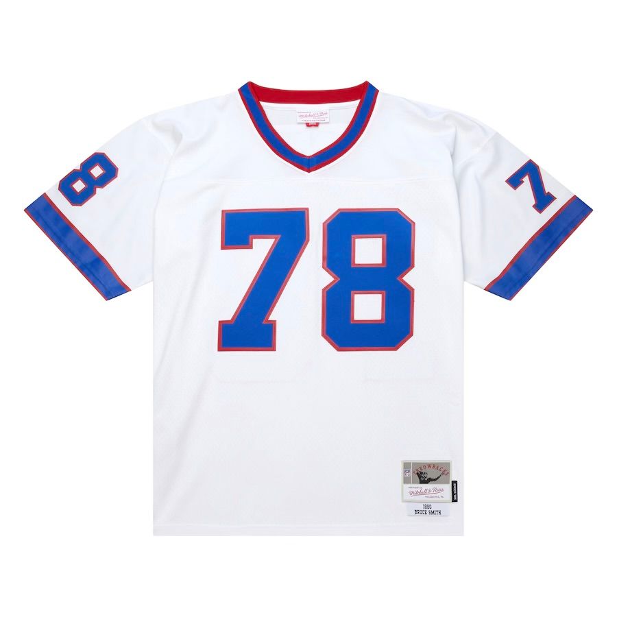 Buffalo Bills Bruce Smith 1990 White Men's Mitchell & Ness Legacy Jersey