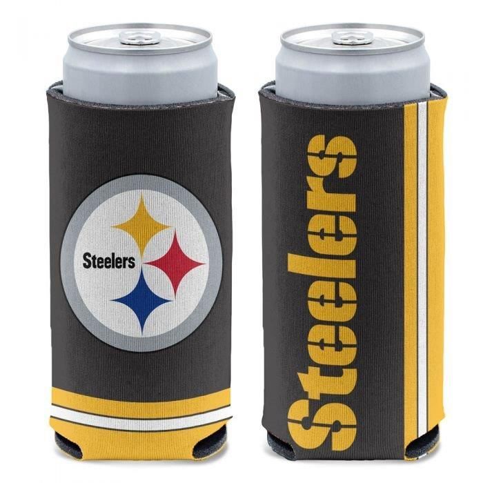 Pittsburgh Steelers 12 Ounce Slim Can Cooler Koozie