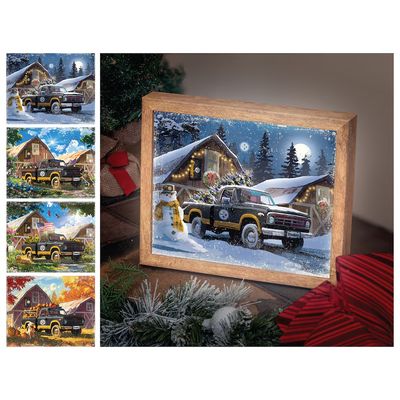 Pittsburgh Steelers 12 Pittsburgh Steelers 12" x 11" Four Seasons LED Light Box