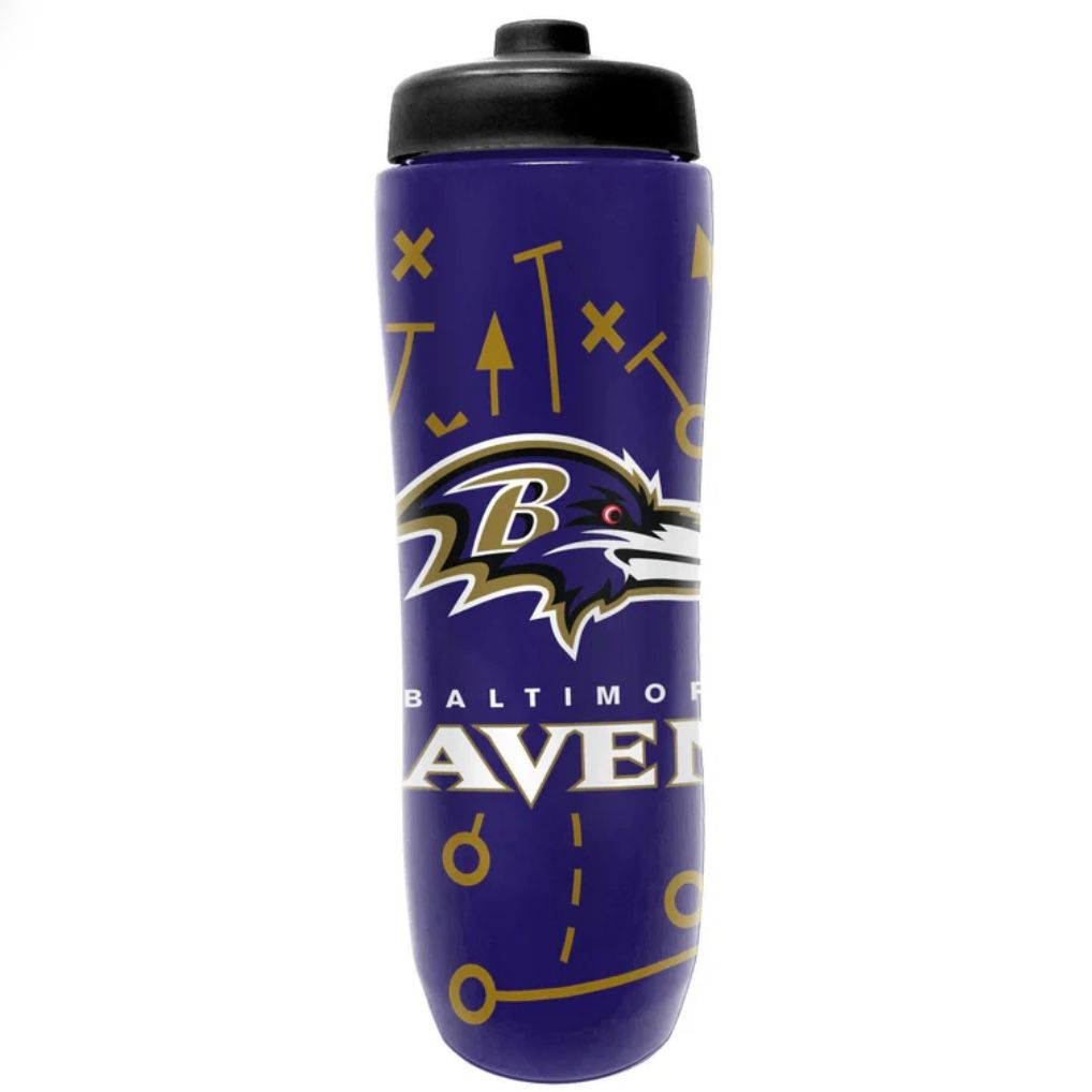 Baltimore Ravens 34oz Squeezy Water Bottle