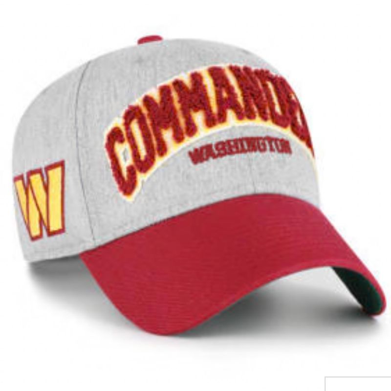 Washington Commanders Men's Gray Standish 47 Brand MVP Adjustable Hat