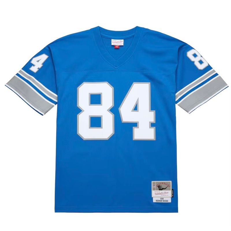 Detroit Lions Herman Moore 1996 Blue Men's Mitchell & Ness Legacy Jersey