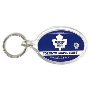 Toronto Maple Leafs Oval Acrylic Keychain