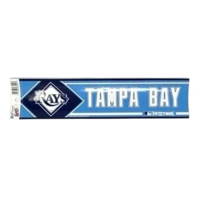 Tampa Bay Rays 3" x 12" Bumper Sticker