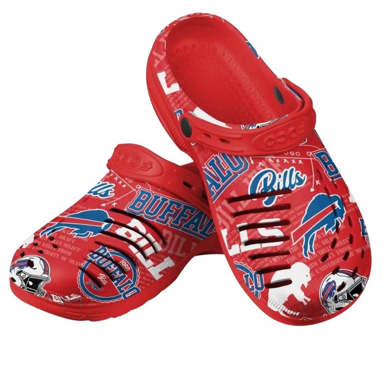 Buffalo Bills Men’s Historic Print Clog With Strap
