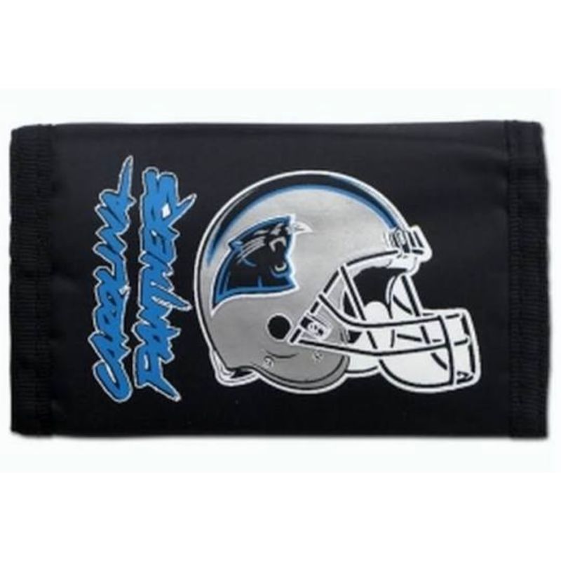 Carolina Panthers Nylon Tri-Fold Wallet Carolina Panthers Nylon Tri-Fold Wallet