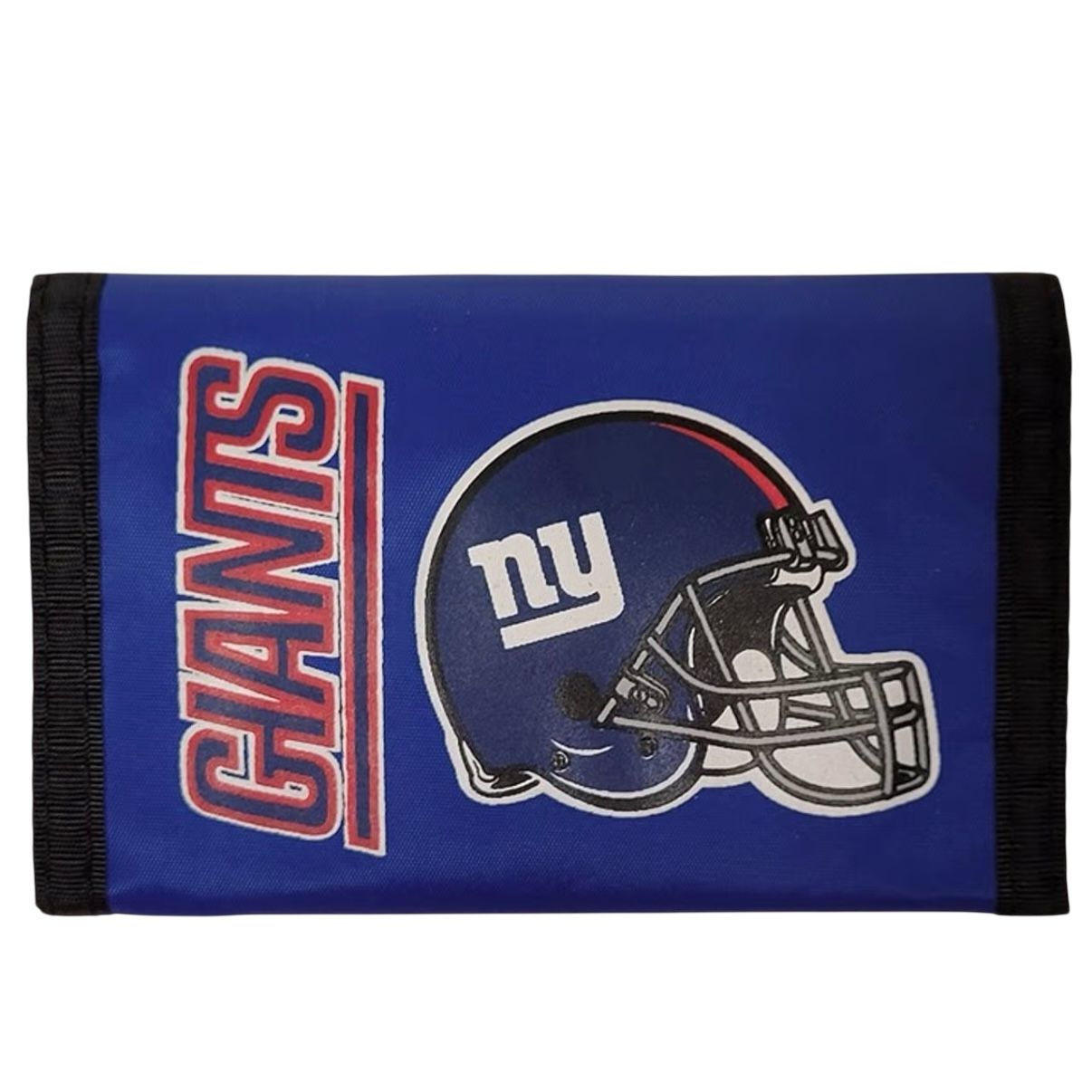 New York Giants Red Lettering Nylon Tri-Fold Wallet New York Giants Red Lettering Nylon Tri-Fold Wallet