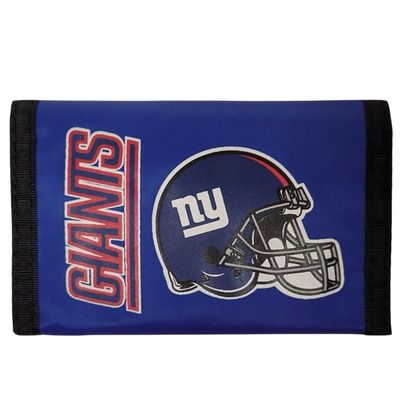 New York Giants Red Lettering Nylon Tri-Fold Wallet New York Giants Red Lettering Nylon Tri-Fold Wallet