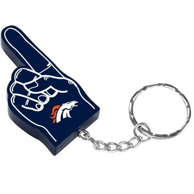 Denver Broncos #1 Finger Key Ring Denver Broncos #1 Finger Key Ring
