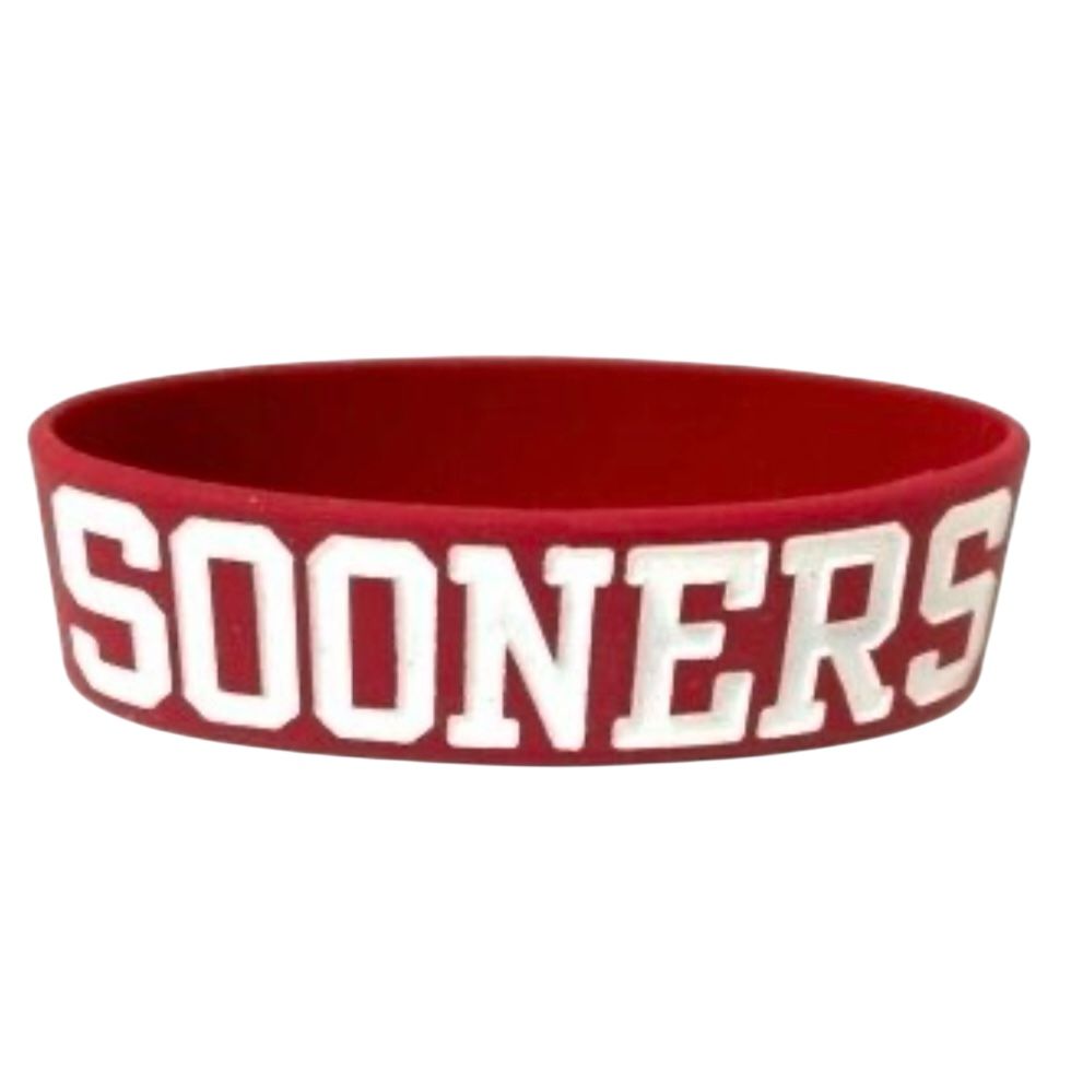 Oklahoma Sooners Rubber Bulk Wrist Band Oklahoma Sooners Rubber Bulk Wrist Band