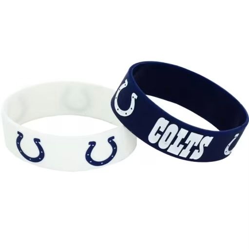 Indianapolis Colts Rubber Bulk Wrist Bands