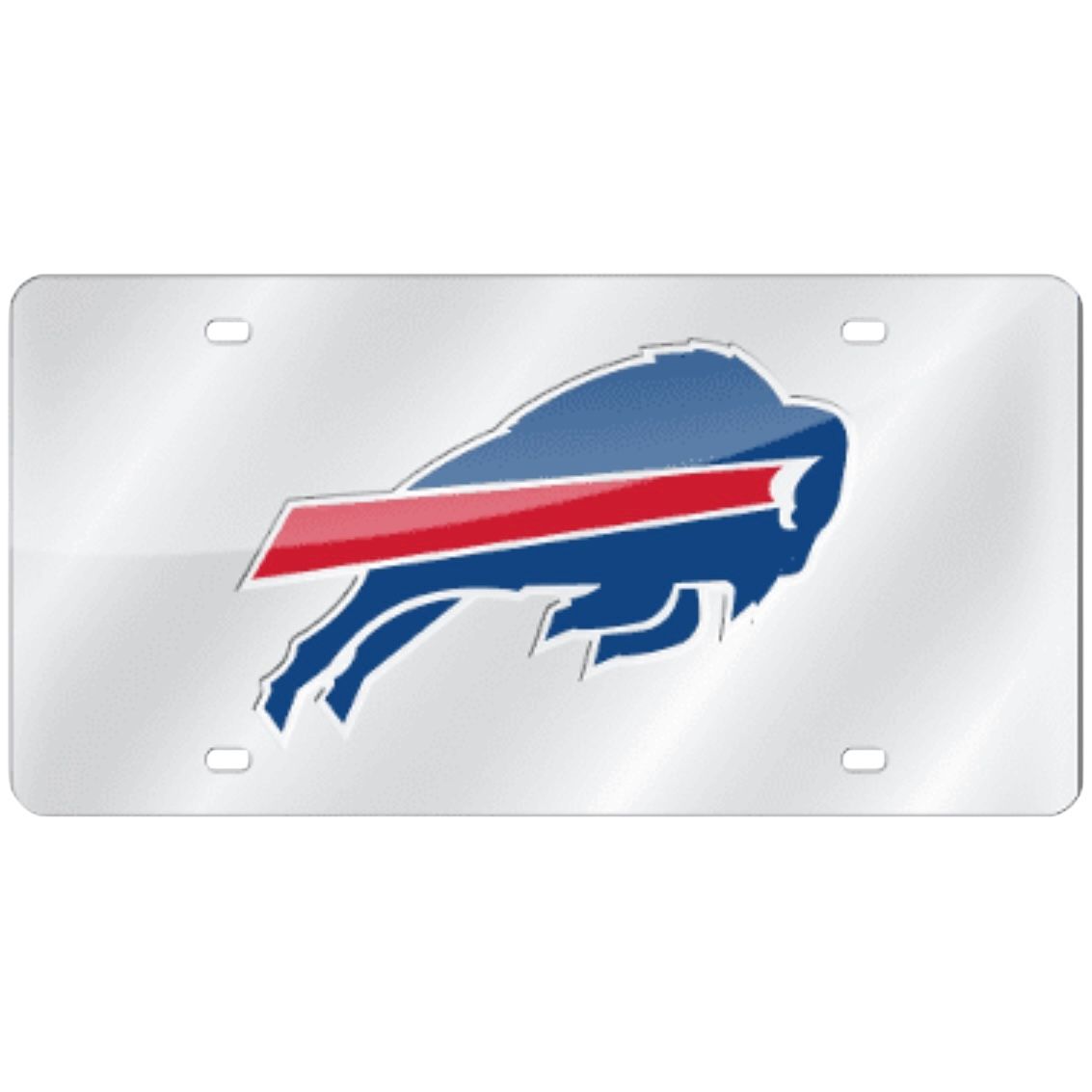Buffalo Bills Laser Tag Silver License Plate