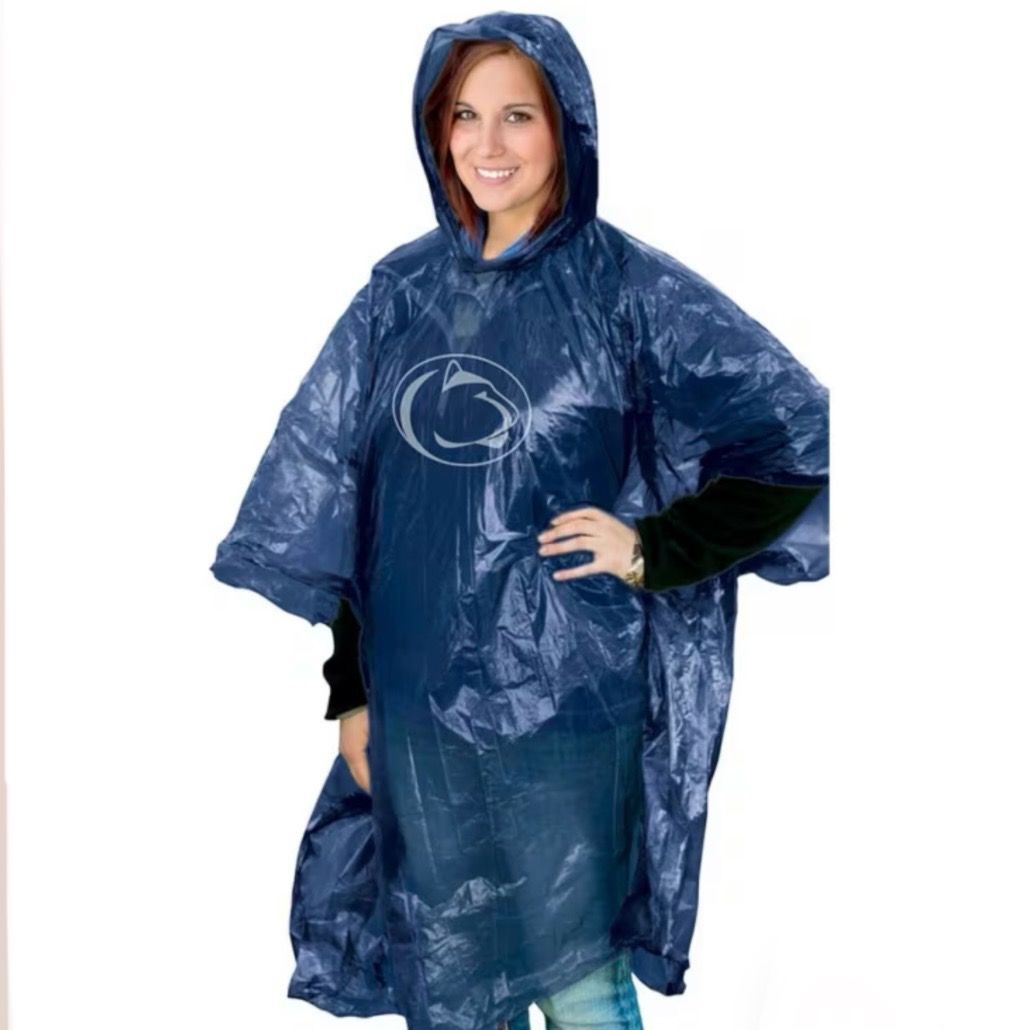 Penn State Nittany Lions Adult Rain Poncho Penn State Nittany Lions Adult Rain Poncho