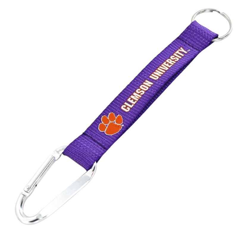 Clemson Tigers Carabiner Lanyard Keychain