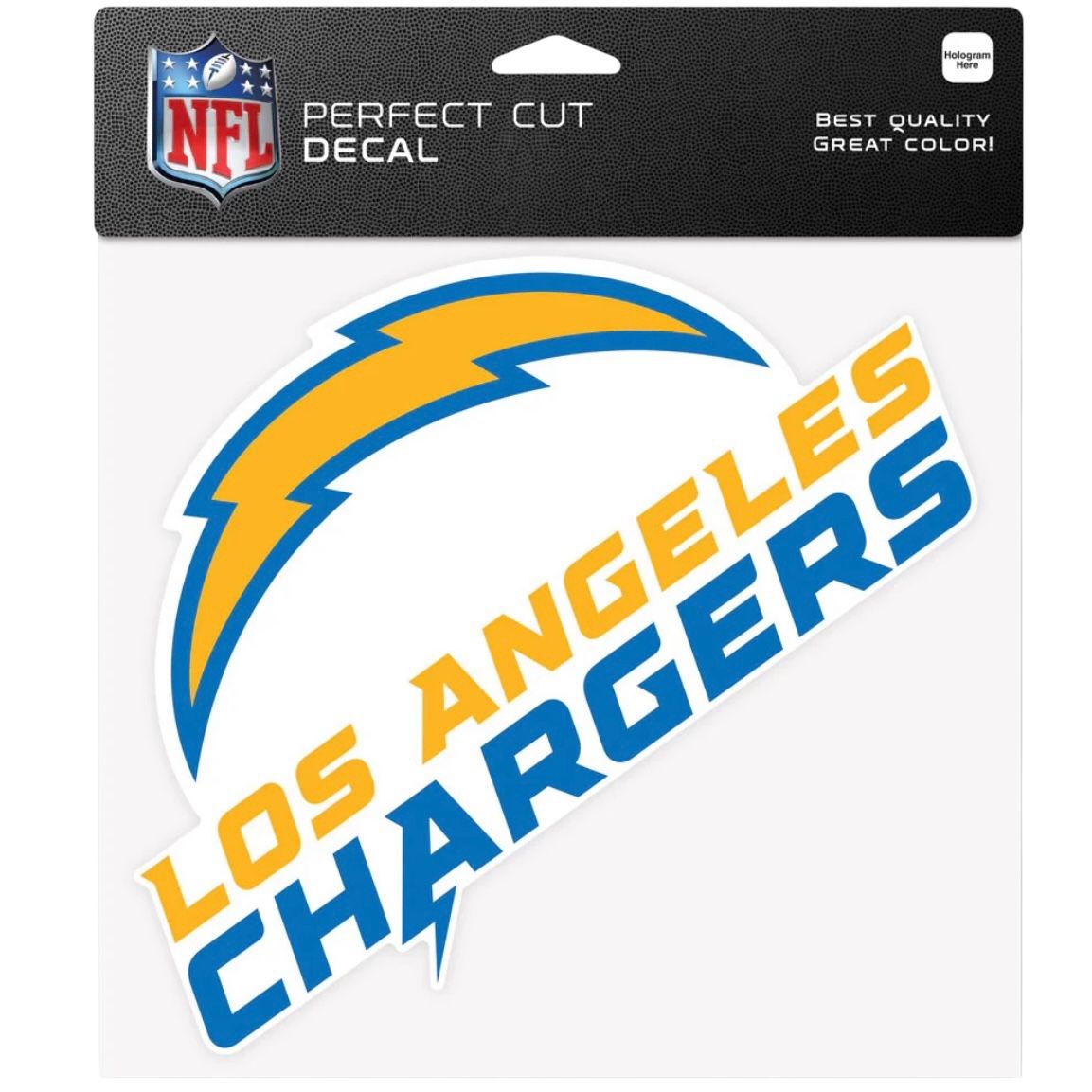 Los Angeles Chargers 8" x 8" Perfect Cut Color Decal