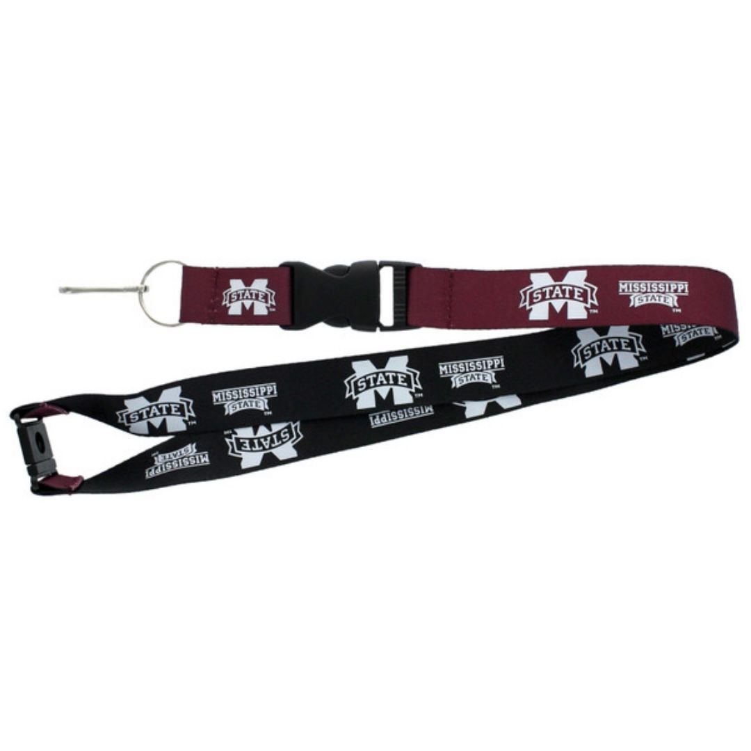 Mississippi State Bulldogs Reversible Lanyard Mississippi State Bulldogs Reversible Lanyard