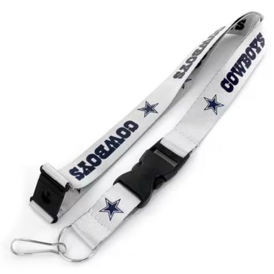 Dallas Cowboys Silver Lanyard Dallas Cowboys Silver Lanyard