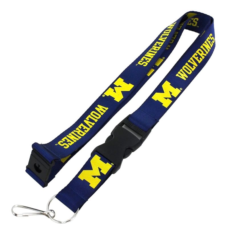 Michigan Wolverines Blue Lanyard