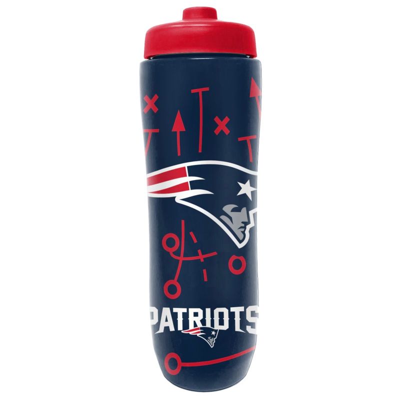 New England Patriots 34oz Squeezy Water Bottle New England Patriots 34oz Squeezy Water Bottle