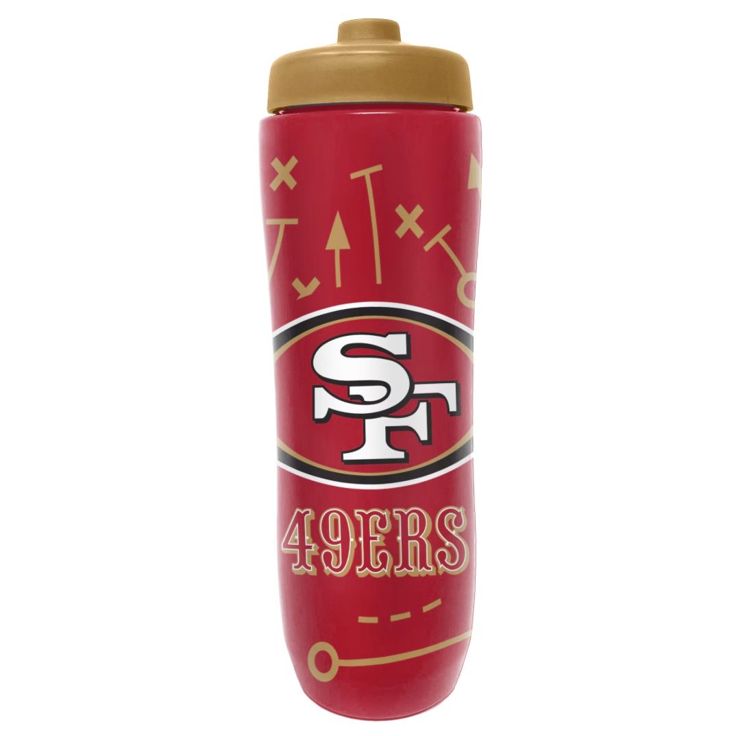 San Francisco 49ers 34oz Squeezy Water Bottle