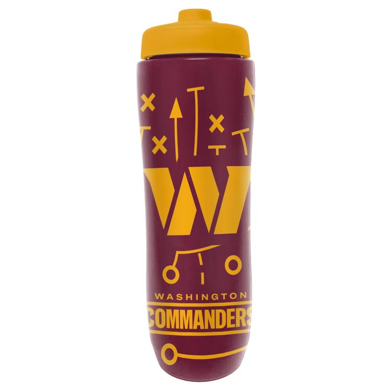 Washington Commanders 34oz Squeezy Water Bottle Washington Commanders 34oz Squeezy Water Bottle