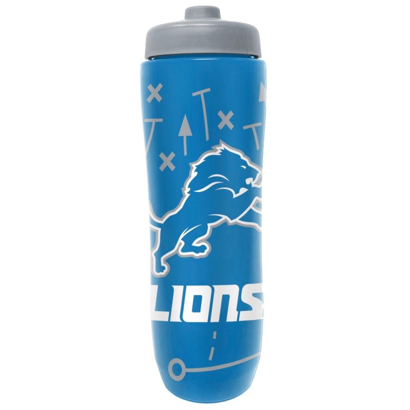 Detroit Lions 34oz Squeezy Water Bottle