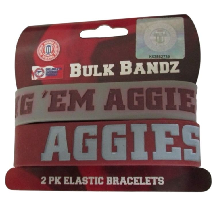 Texas A&M Aggies Rubber Bulk Wrist Bands