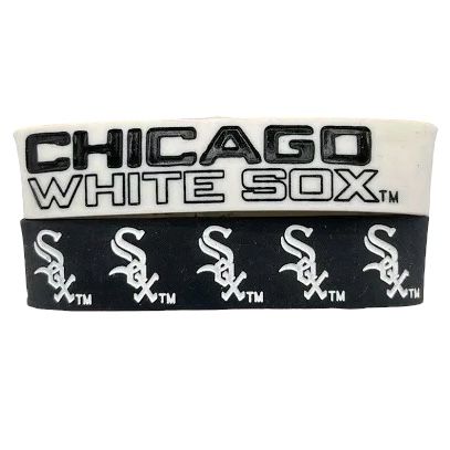 Chicago White Sox Rubber Bulk Wrist Bands Chicago White Sox Rubber Bulk Wrist Bands