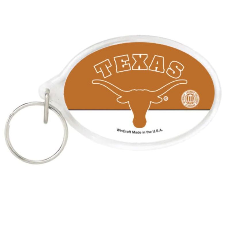Texas Longhorns Oval Acrylic Keychain Texas Longhorns Oval Acrylic Keychain