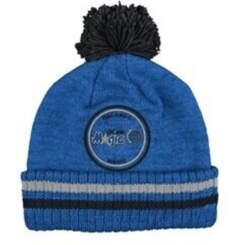 Orlando Magic Men’s Mitchell & Ness Cuffed Pom Knit Hat Orlando Magic Men’s Mitchell & Ness Cuffed Pom Knit Hat