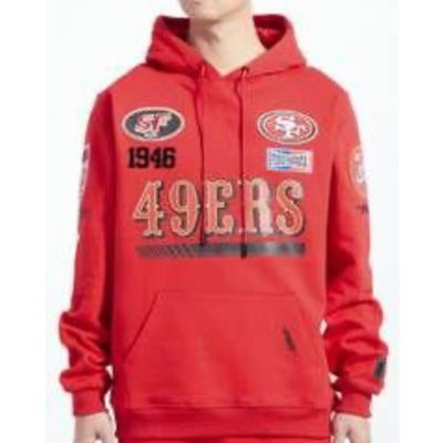 San Francisco 49ers Men's Red Pro Standard Fast Lane Hoodie