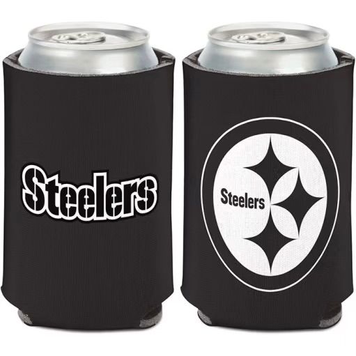 Pittsburgh Steelers White Out 12 Ounce Can Cooler Koozie