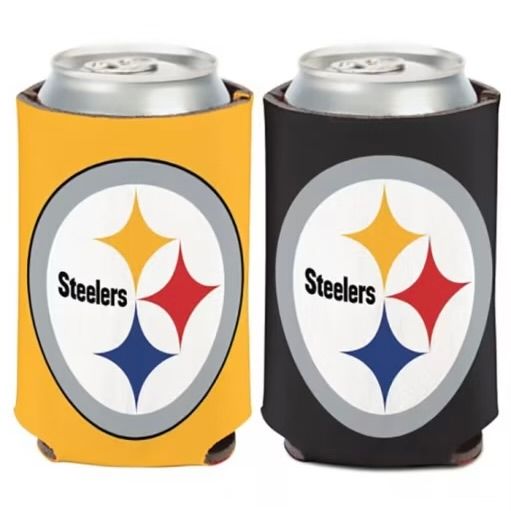 Pittsburgh Steelers Logo 12 Ounce Can Cooler Koozie Pittsburgh Steelers Logo 12 Ounce Can Cooler Koozie