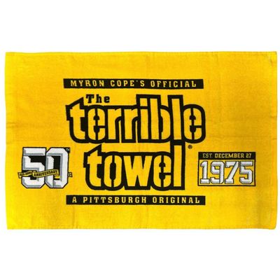 Pittsburgh Steelers 50th Anniversary Terrible Towel Pittsburgh Steelers 50th Anniversary Terrible Towel