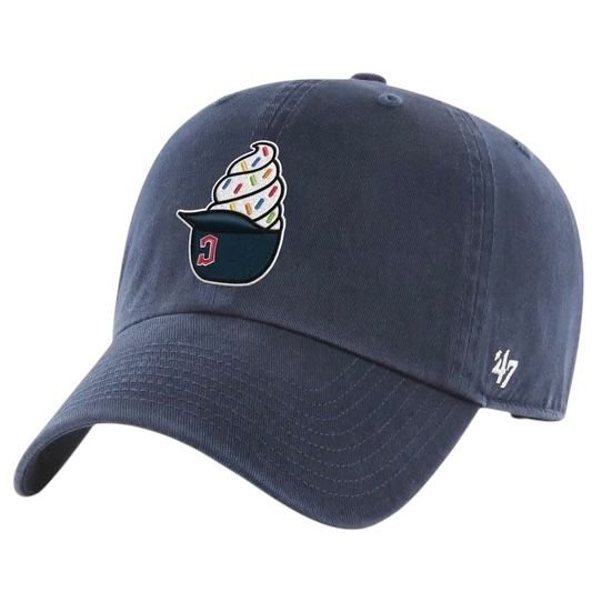 Cleveland Guardians Men’s Navy 47 Brand Clean Up Spring Training Ice Cream Cup Current Day Adjustable Hat Cleveland Guardians Men’s Navy 47 Brand Clean Up Spring Training Ice Cream Cup Current Day Adjustable Hat