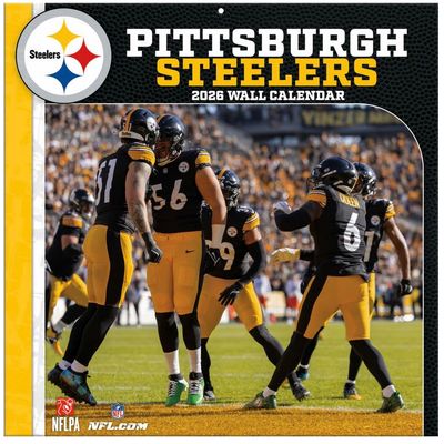 Pittsburgh Steelers 12'' x 12'' 2026 Wall Calendar Pittsburgh Steelers 12'' x 12'' 2026 Wall Calendar