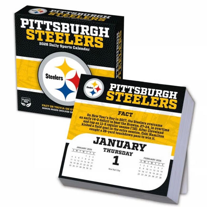 Pittsburgh Steelers 2026 Desk Calendar