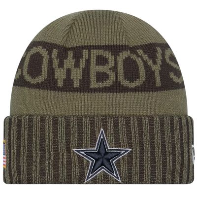 Dallas Cowboys Men's Dark Green New Era 2025 Salute to Service Cuffed Knit Hat Dallas Cowboys Men's Dark Green New Era 2025 Salute to Service Cuffed Knit Hat