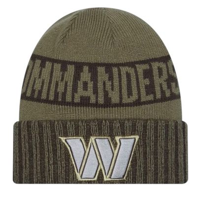 Washington Commanders Men's Dark Green New Era 2025 Salute to Service Cuffed Knit Hat