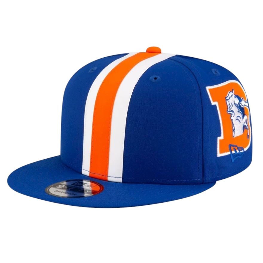 Denver Broncos Men's Blue Historic New Era Helmet 9FIFTY Snapback Hat Denver Broncos Men's Blue Historic New Era Helmet 9FIFTY Snapback Hat