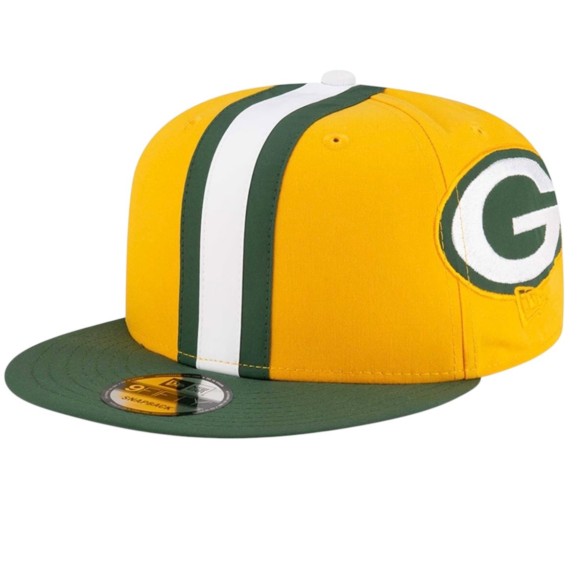 Green Bay Packers Men's New Era Yellow Helmet 9FIFTY Snapback Hat Green Bay Packers Men's New Era Yellow Helmet 9FIFTY Snapback Hat