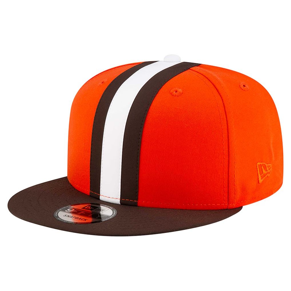 Cleveland Browns Men's New Era Orange Helmet 9FIFTY Snapback Hat