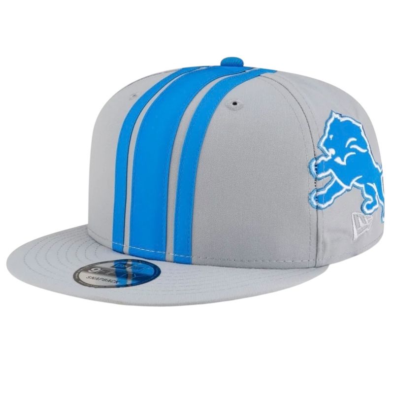 Detroit Lions Men's New Era Gray Helmet 9FIFTY Snapback Hat Detroit Lions Men's New Era Gray Helmet 9FIFTY Snapback Hat