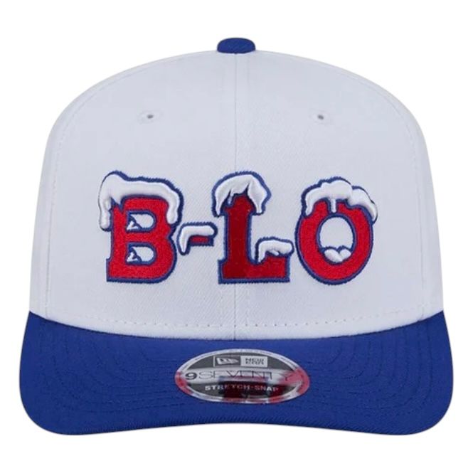 Buffalo Bills Men's White New Era 2025 Rivalries Collection Fan Pack 9SEVENTY Adjustable Hat