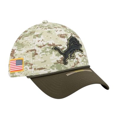 Detroit Lions Men's Camo New Era 2025 Salute to Service 39THIRTY Flex Hat