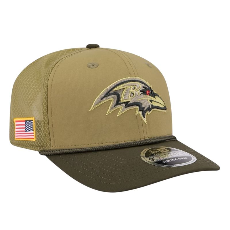 Baltimore Ravens Men's Green New Era 2025 Salute to Service 9SEVENTY Adjustable Hat Baltimore Ravens Men's Green New Era 2025 Salute to Service 9SEVENTY Adjustable Hat