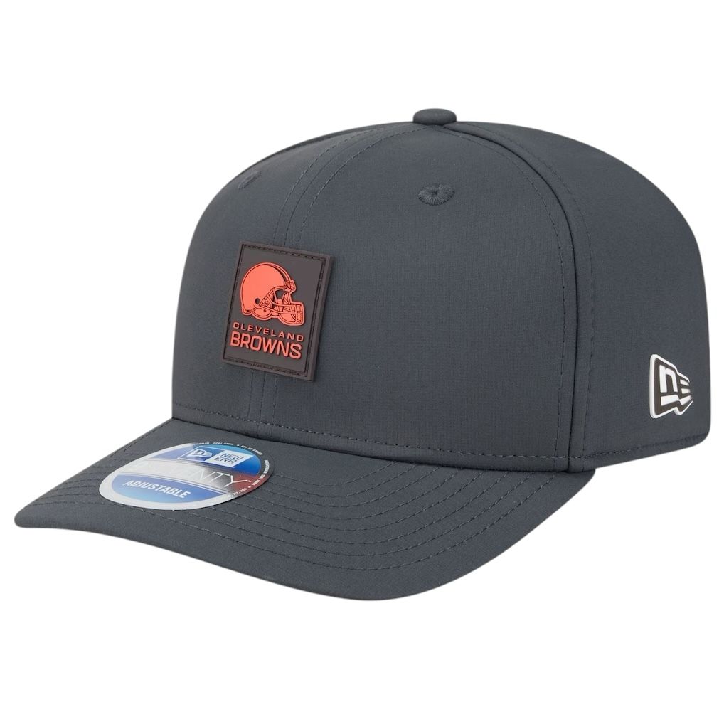 Cleveland Browns Men's Charcoal New Era 2025 Sideline Cold Weather 9SEVENTY Adjustable Hat