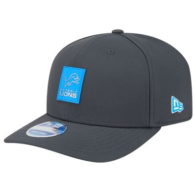 Detroit Lions Men's Charcoal New Era 2025 Sideline Cold Weather 9SEVENTY Adjustable Hat