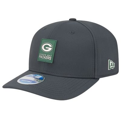 Green Bay Packers Men's Charcoal New Era 2025 Sideline Cold Weather 9SEVENTY Adjustable Hat